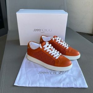 NEW Jimmy Choo ORANGE sneakers. Size EU 39,5. Excellent condition